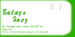 balazs hocz business card